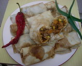 Блины с мексиканской начинкой замороженные