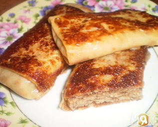 Блины с начинкой из орехов Угадайка