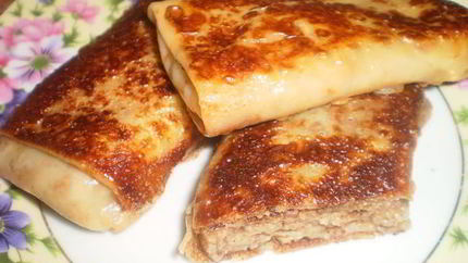 Блины с начинкой из орехов Угадайка