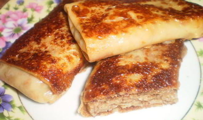 Блины с начинкой из орехов Угадайка