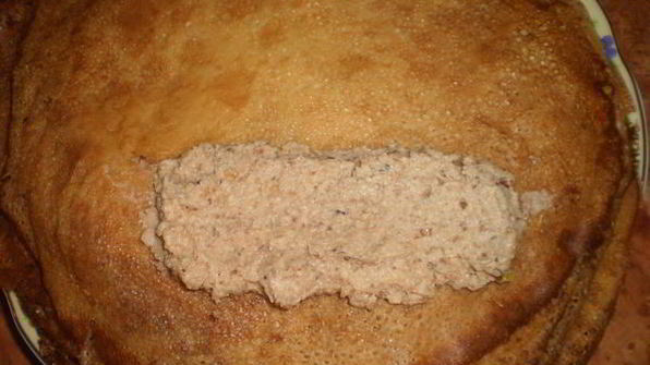 блины с начинкой из орехов угадайка