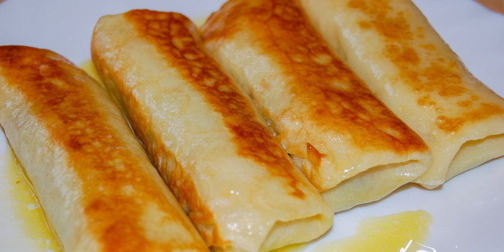 Рецепт блинов с начинкой из печени