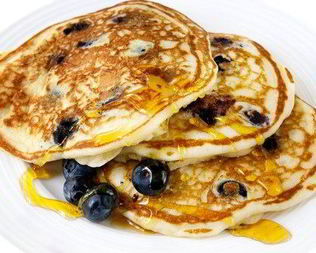 Черничные блины