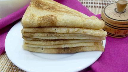 Классические блины на молоке