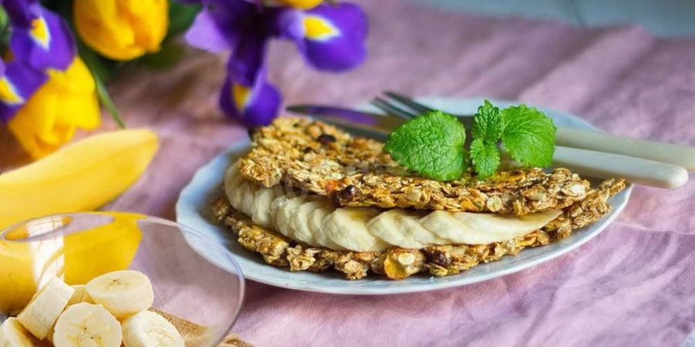 Рецепт овсяноблина с бананом