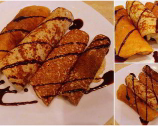 Овсяные блинчики с начинкой