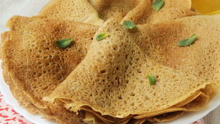 Постные блины на минералке