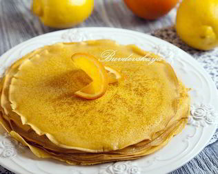 Тыквенно-лимонные блины