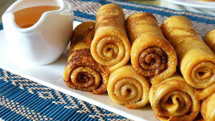 Тыквенные блинчики с корицей