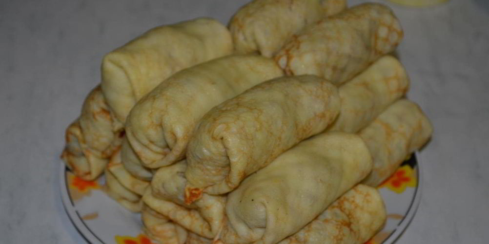 Рецепт вегетарианских блинчиков с картофельной начинкой