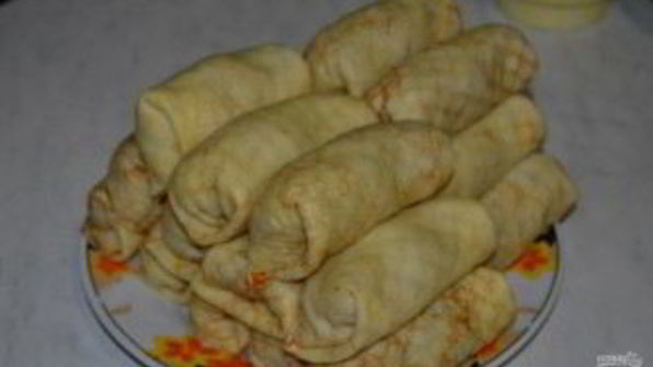 вегетарианские блинчики с картофельной начинкой