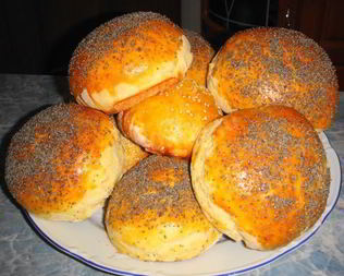 Булочки на воде с маком