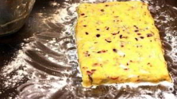 булочки с клюквой и лимоном