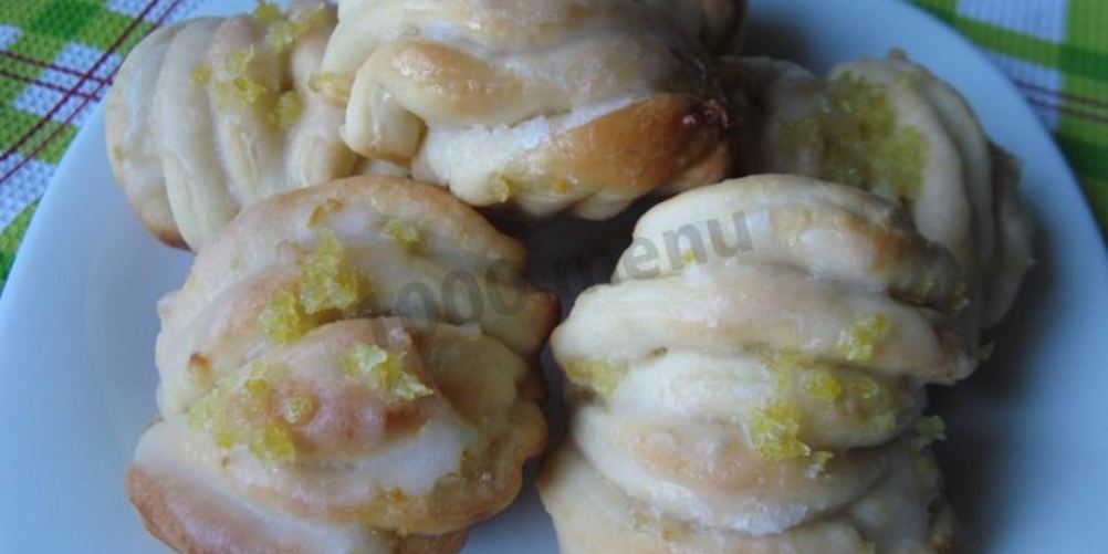 Рецепт булочек с лимоном и глазурью