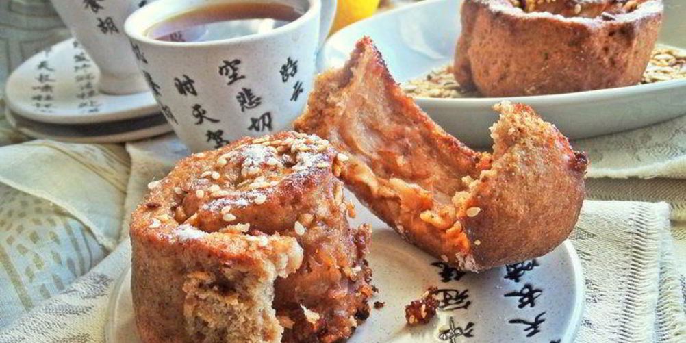 Рецепт булочек яблочных из полезной муки