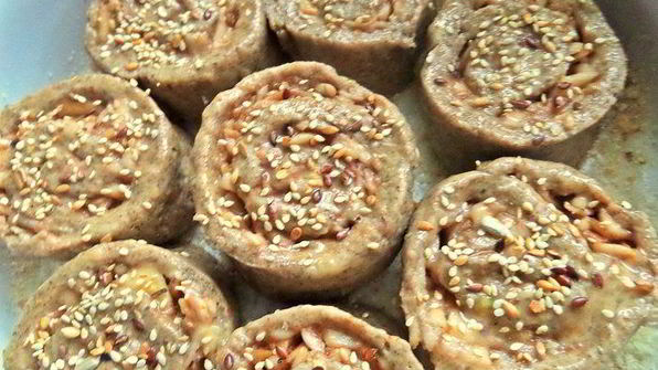 булочки яблочные из полезной муки