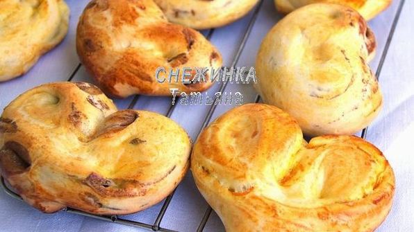 булочки ягодно-апельсиновое сердце