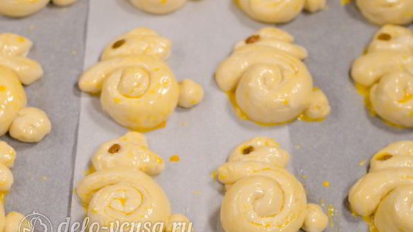 булочки-зайчики на пасху