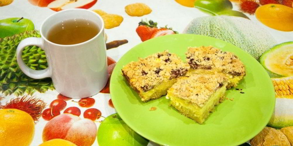 Рецепт королевской ватрушки с творогом и ягодами