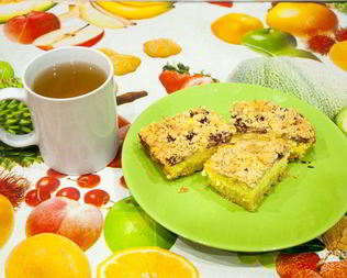 Королевская ватрушка с творогом и ягодами