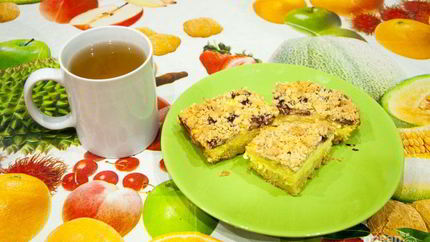 Королевская ватрушка с творогом и ягодами