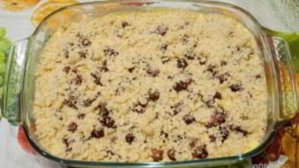 королевская ватрушка с творогом и ягодами