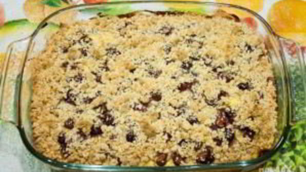 королевская ватрушка с творогом и ягодами