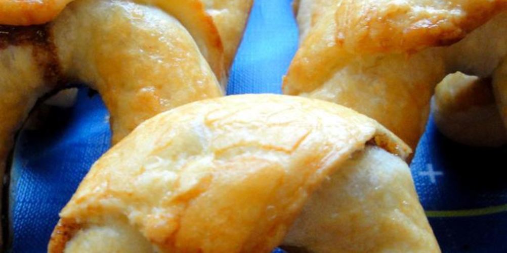 Рецепт круассанов с бананами и шоколадом