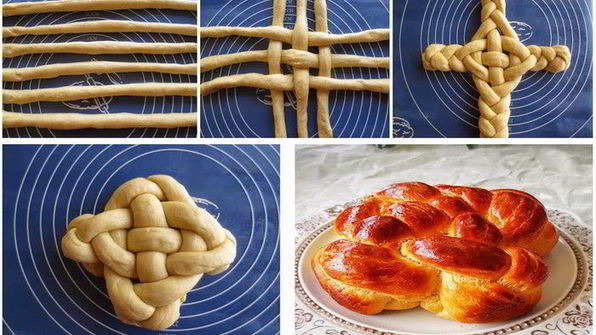 плетеные булочки