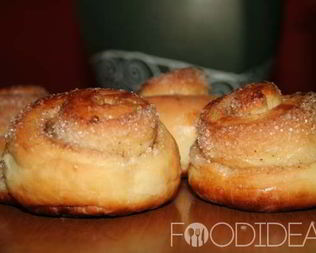 Плюшки с сахаром