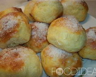 Пышные булочки из творога в духовке