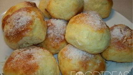 Пышные булочки из творога в духовке