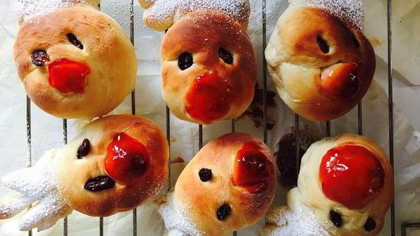 рождественские булочки рудольф
