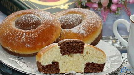 Сдобные булочки с какао