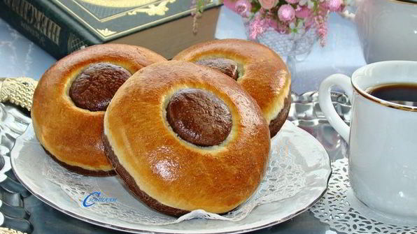 сдобные булочки с какао