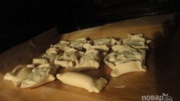 ватрушки из слоеного бездрожжевого теста с творогом