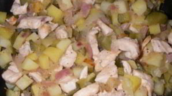 ватрушки с огурцами и курицей