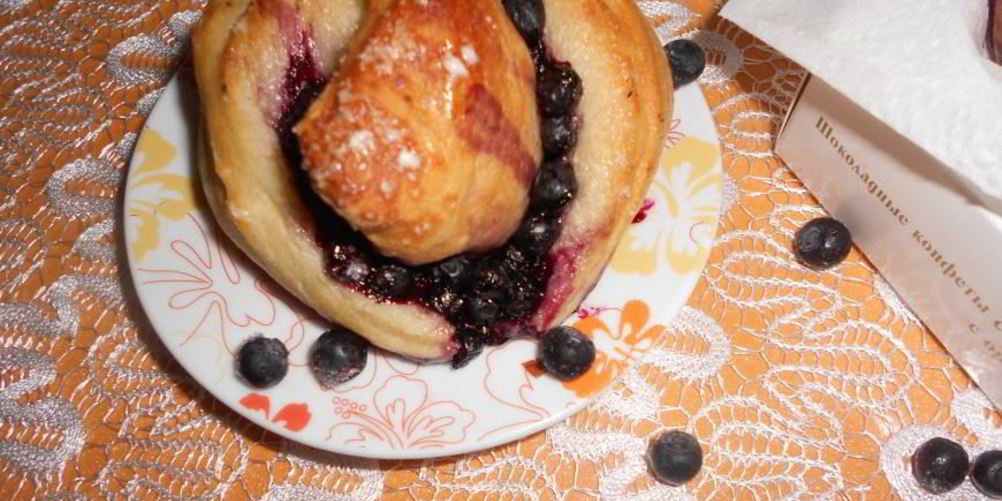 Рецепт вкуснейших черничных булочек