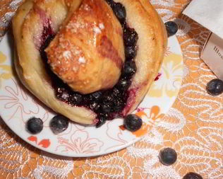 Вкуснейшие черничные булочки