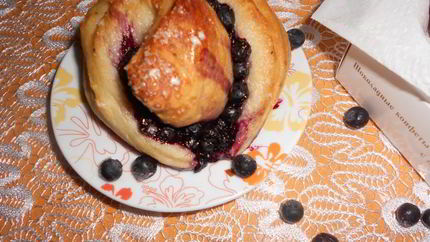 Вкуснейшие черничные булочки