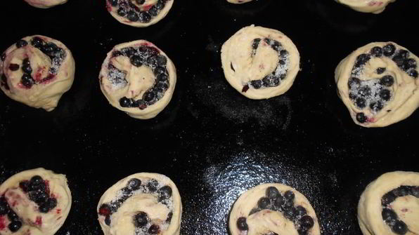вкуснейшие черничные булочки