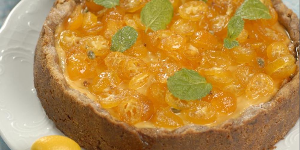 Рецепт апельсинового чизкейка с кумкватами