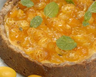 Апельсиновый чизкейк с кумкватами