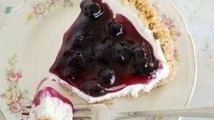 Черничный чизкейк без выпечки