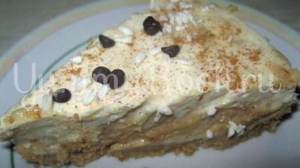 Чизкейк без выпечки с карамелью