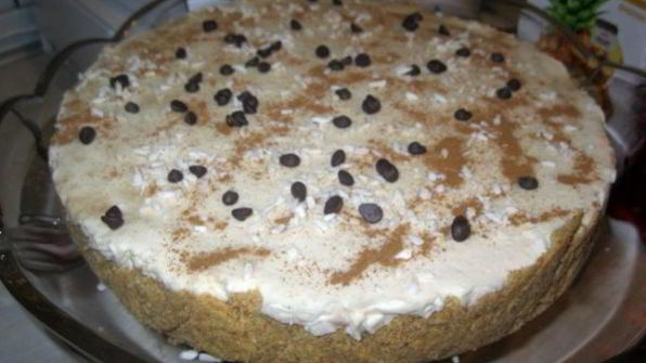 чизкейк без выпечки с карамелью