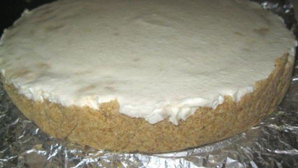 чизкейк без выпечки с карамелью