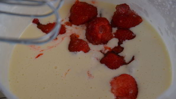 чизкейк без выпечки с клубникой