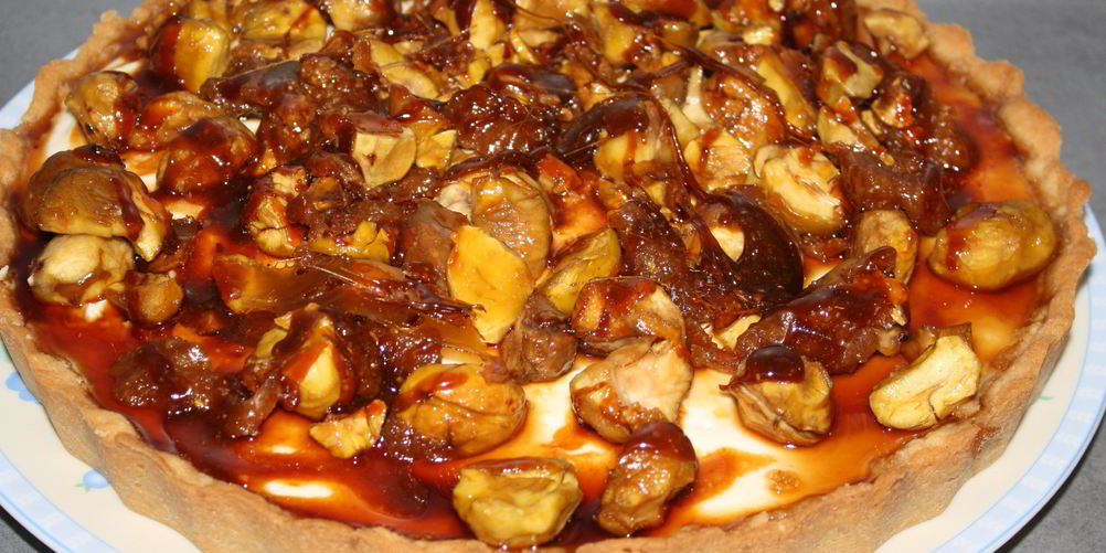 Рецепт чизкейка с каштанами