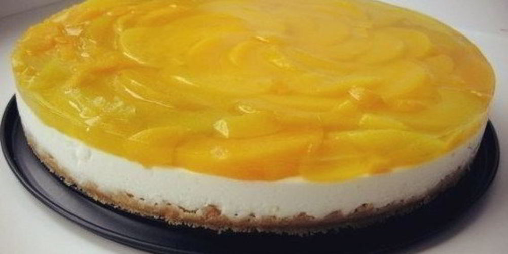 Рецепт чизкейка с персиками без выпечки